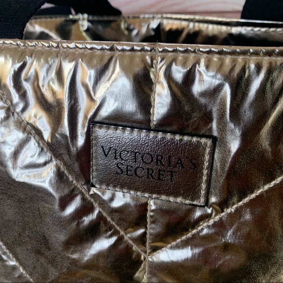 Victoria’s Secret Metallic Rose Gold Tote - Picture 2 of 9